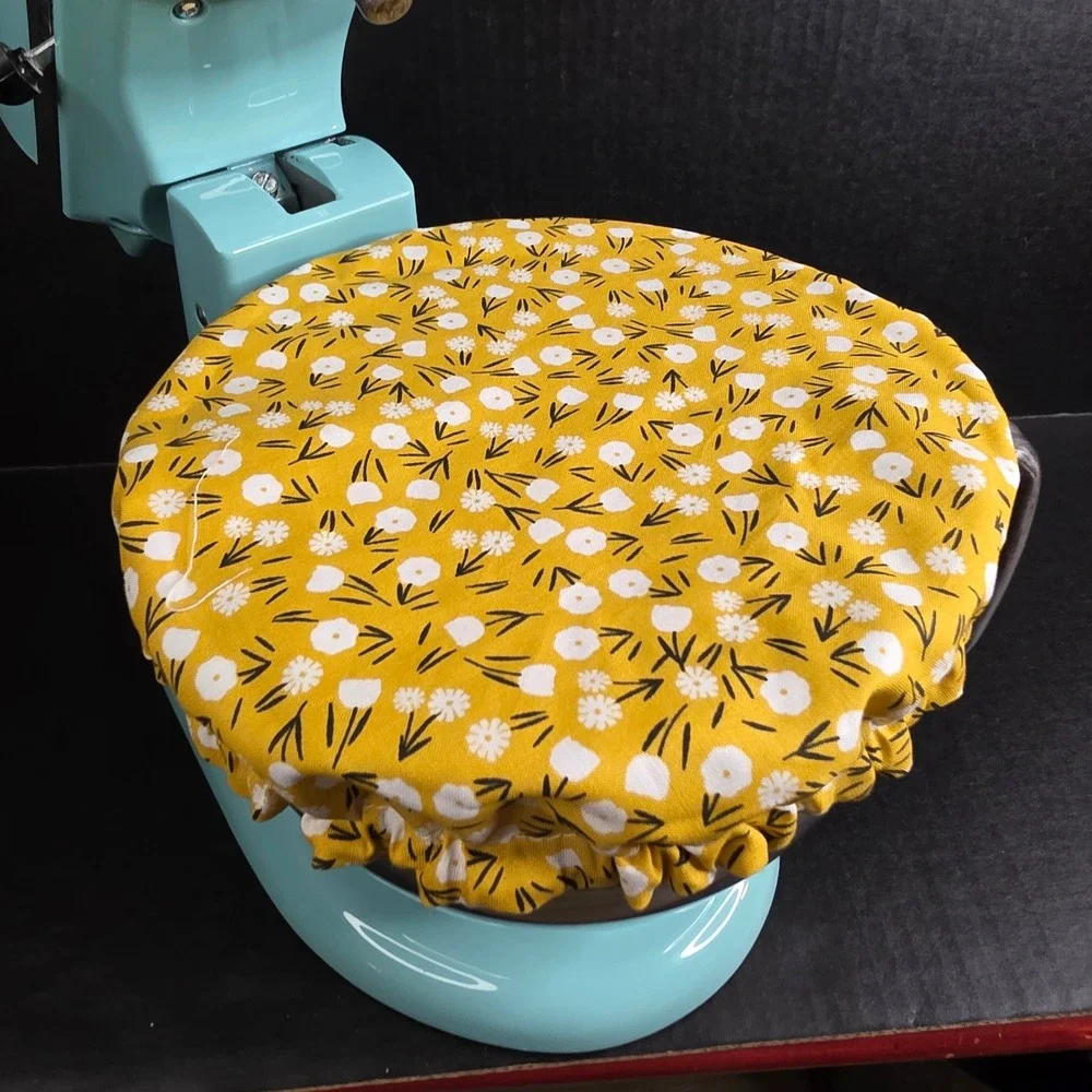 Garden Gnome Goldenrod Floral KitchenAid Mixer Mixing Bowl Cover‎ Baking